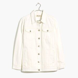 Madewell Oversized Jean Jacket in Tile White XS